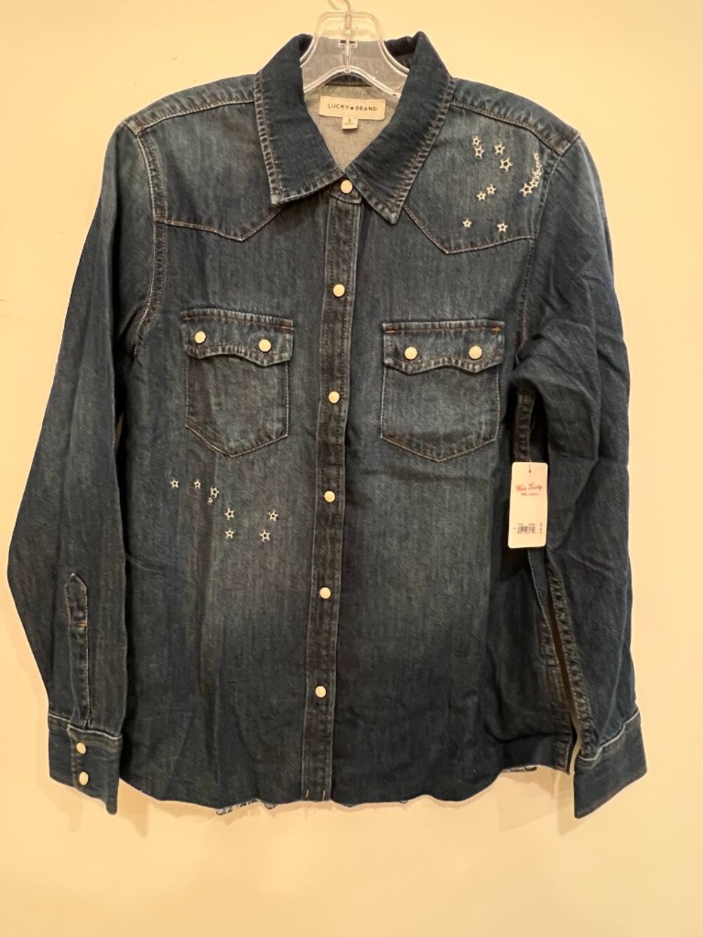 Lucky brand Denim Top Women Size S